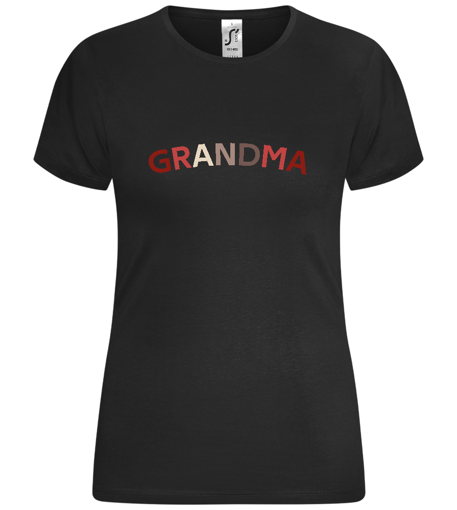 It's Grandma Design - Comfort women's t-shirt_DEEP BLACK_front