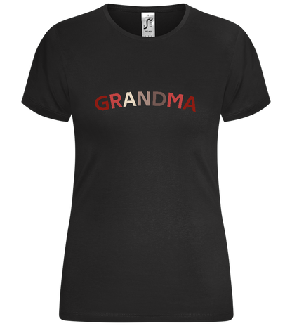 It's Grandma Design - Comfort women's t-shirt_DEEP BLACK_front