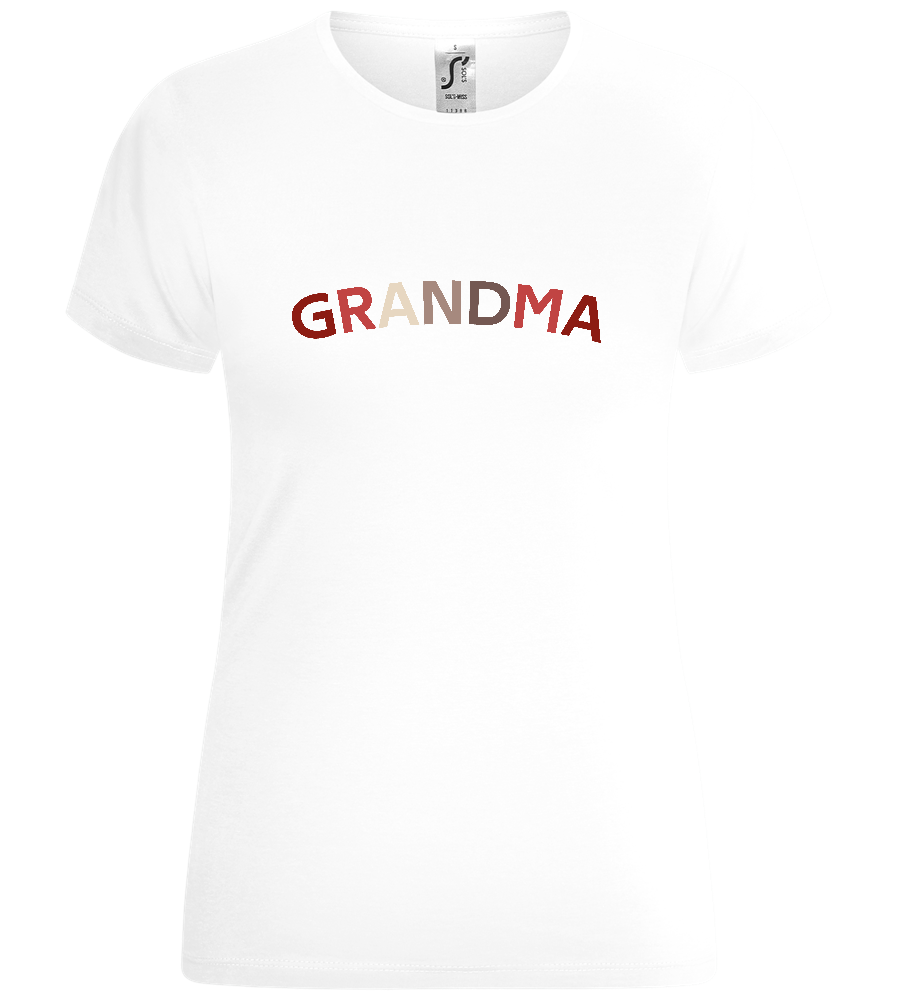 It's Grandma Design - Comfort women's t-shirt_WHITE_front