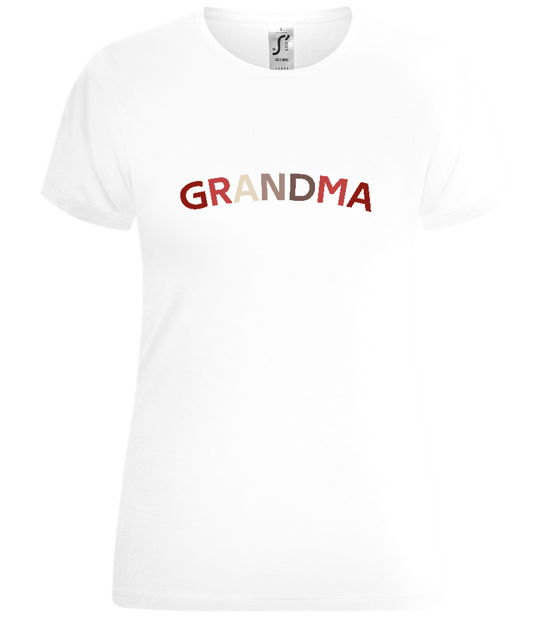 It's Grandma Design - Comfort women's t-shirt_WHITE_front