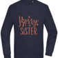 Bossy Sister Text Design - Comfort Essential Unisex Sweater_FRENCH NAVY_front