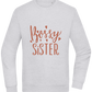 Bossy Sister Text Design - Comfort Essential Unisex Sweater_ORION GREY II_front