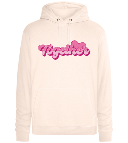 Together Design - Premium unisex hoodie_LIGHT PEACH ROSE_front