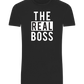 The Real Boss Design - Basic Unisex T-Shirt_DEEP BLACK_front