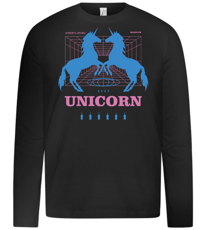 Unicorn Apparel 2023 Design - Premium kids long sleeve t-shirt_DEEP BLACK_front