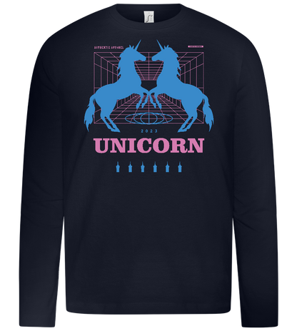 Unicorn Apparel 2023 Design - Premium kids long sleeve t-shirt_FRENCH NAVY_front