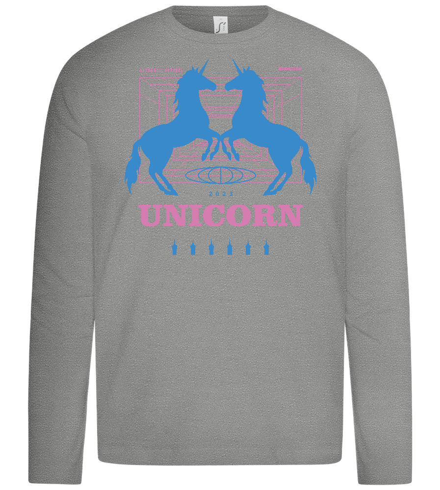 Unicorn Apparel 2023 Design - Premium kids long sleeve t-shirt_ORION GREY_front