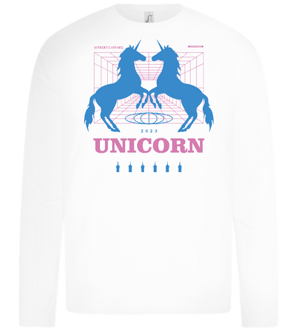 Unicorn Apparel 2023 Design - Premium kids long sleeve t-shirt_WHITE_front