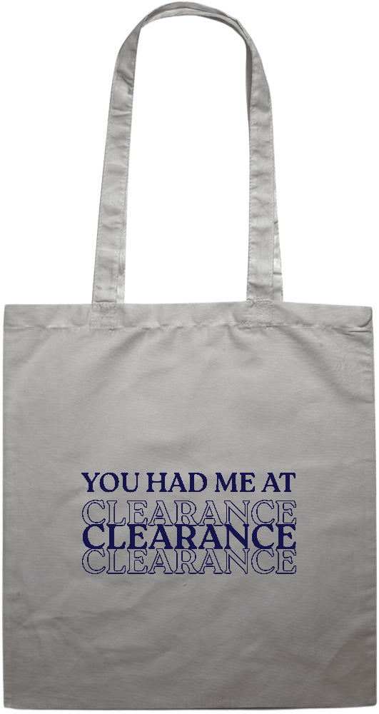 Clearance Design - Premium colored cotton tote bag_GREY_front