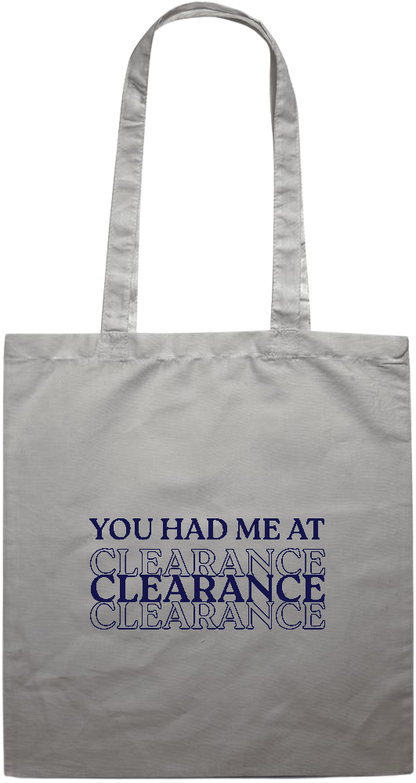 Clearance Design - Premium colored cotton tote bag_GREY_front