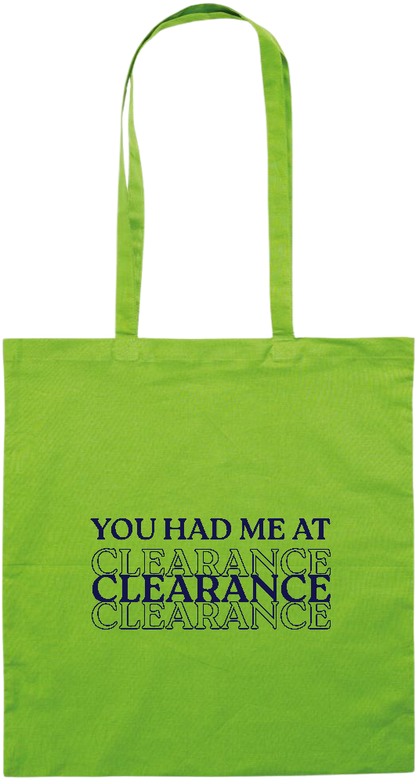 Clearance Design - Premium colored cotton tote bag_LIME_front