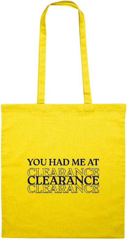 Clearance Design - Premium colored cotton tote bag_YELLOW_front