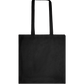 Basic colored cotton shopping bag_BLACK_front