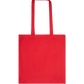 Basic colored cotton shopping bag_RED_front