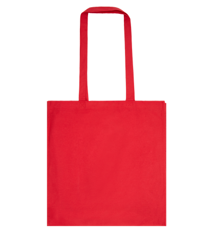 Basic colored cotton shopping bag_RED_front