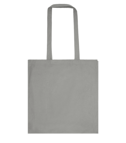 Basic colored cotton shopping bag_STONE GREY_front