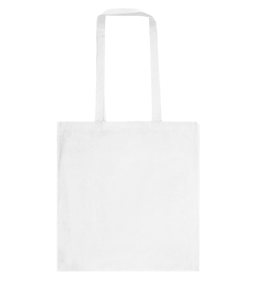 Basic colored cotton shopping bag_WHITE_front