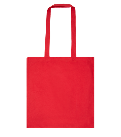 Basic colored cotton shopping bag_RED_back