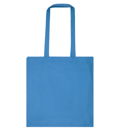 Basic colored cotton shopping bag_ROYAL BLUE_back