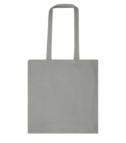 Basic colored cotton shopping bag_STONE GREY_back