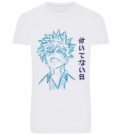 Anime Sketch Design - Basic Unisex T-Shirt_WHITE_front