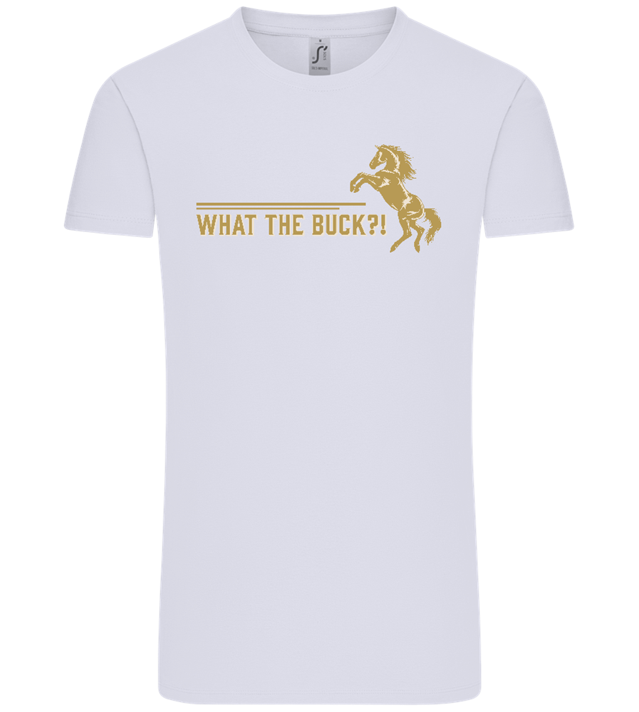 What The Buck Design - Comfort Unisex T-Shirt_LILAK_front