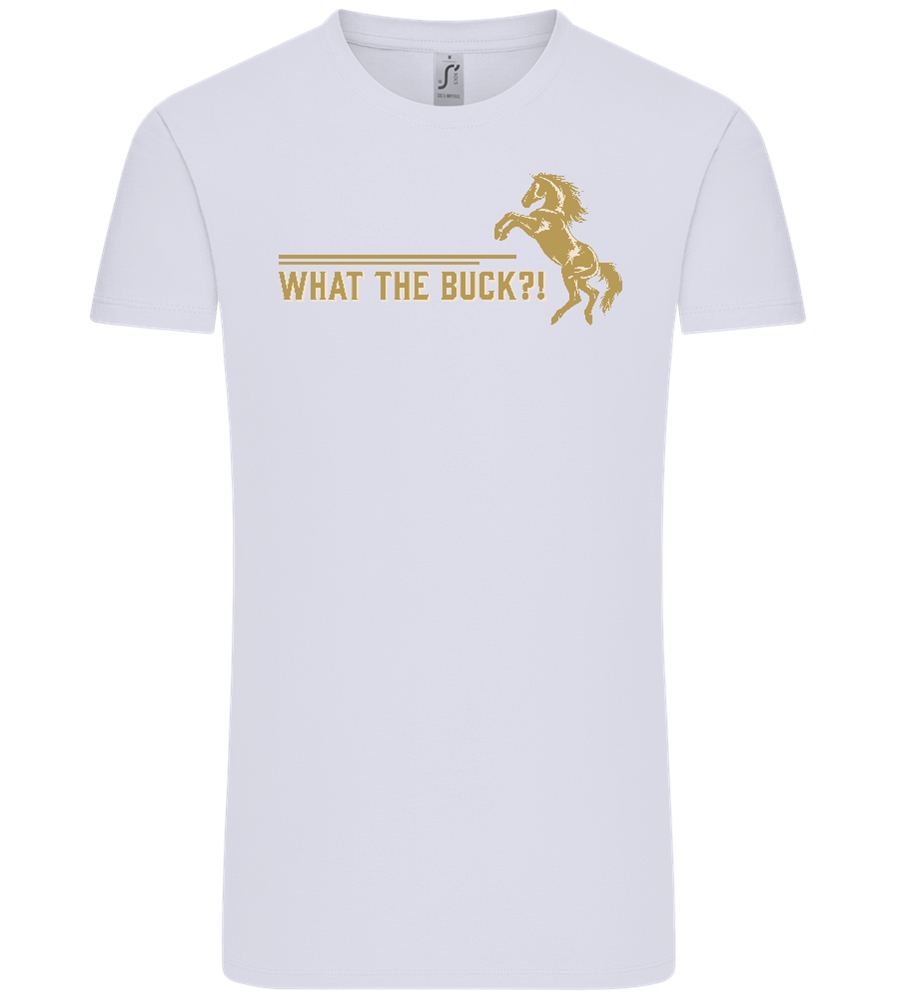 What The Buck Design - Comfort Unisex T-Shirt_LILAK_front