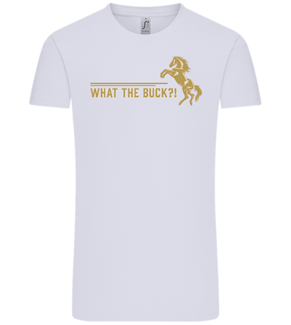 What The Buck Design - Comfort Unisex T-Shirt_LILAK_front