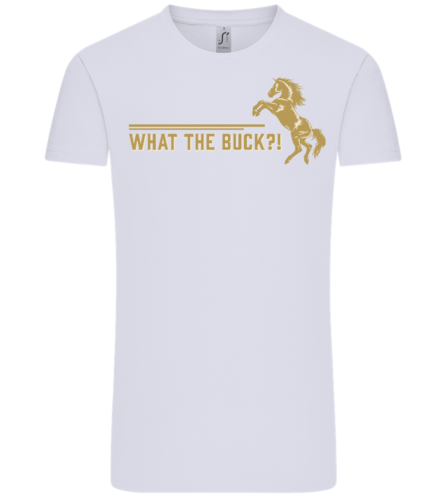 What The Buck Design - Comfort Unisex T-Shirt_LILAK_front