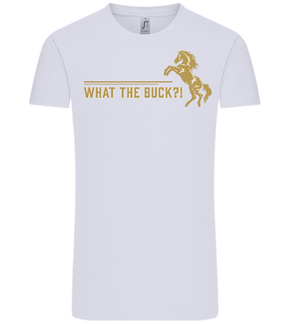 What The Buck Design - Comfort Unisex T-Shirt_LILAK_front