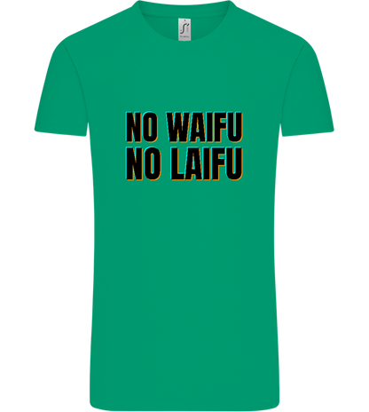 No Waifu No Laifu Design - Comfort Unisex T-Shirt_SPRING GREEN_front