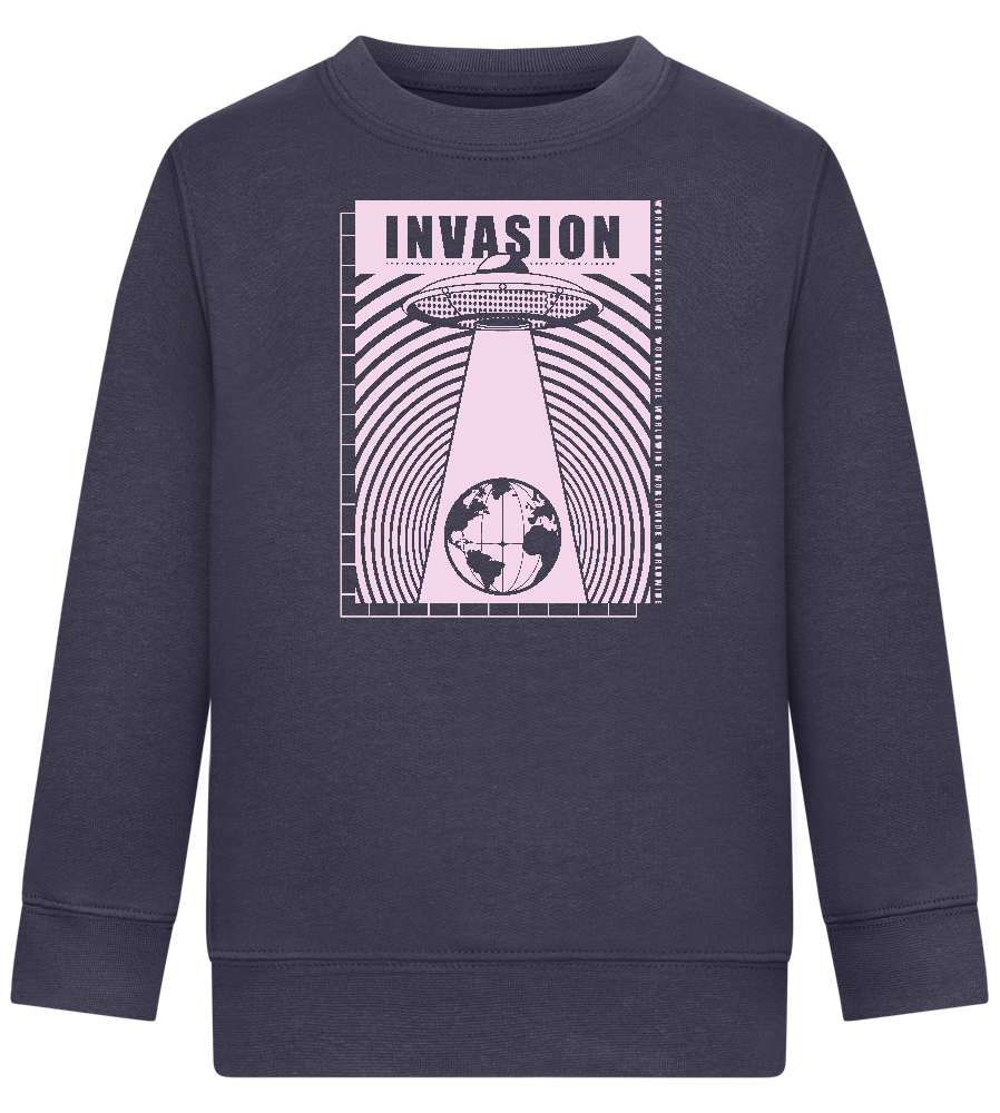 Invasion Ufo Design - Comfort Kids Sweater_FRENCH NAVY_front