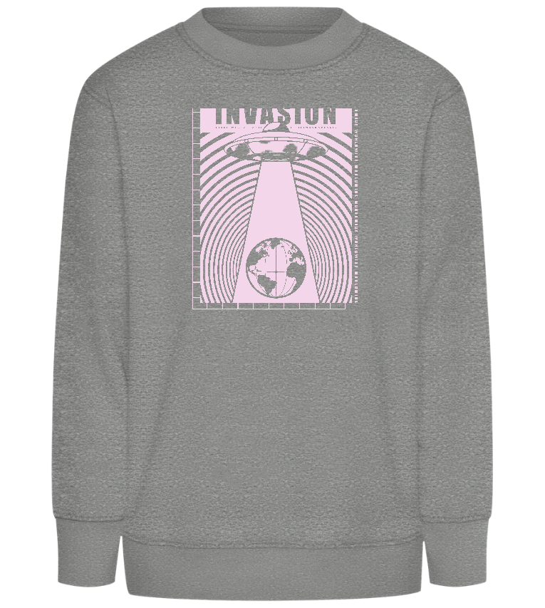 Invasion Ufo Design - Comfort Kids Sweater_ORION GREY II_front