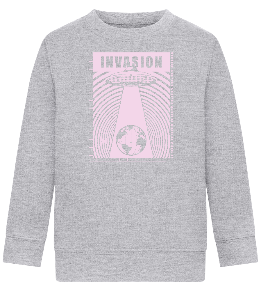 Invasion Ufo Design - Comfort Kids Sweater_ORION GREY II_front