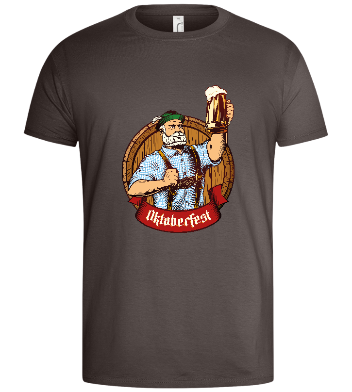 Oktoberfest Man Design - Basic men's t-shirt_DARK GRAY_front