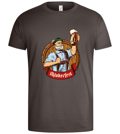 Oktoberfest Man Design - Basic men's t-shirt_DARK GRAY_front