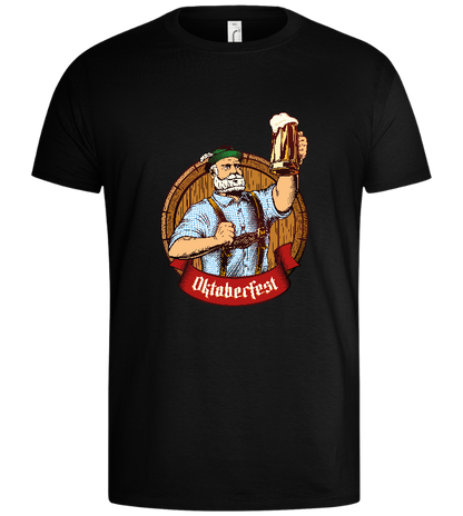 Oktoberfest Man Design - Basic men's t-shirt_DEEP BLACK_front