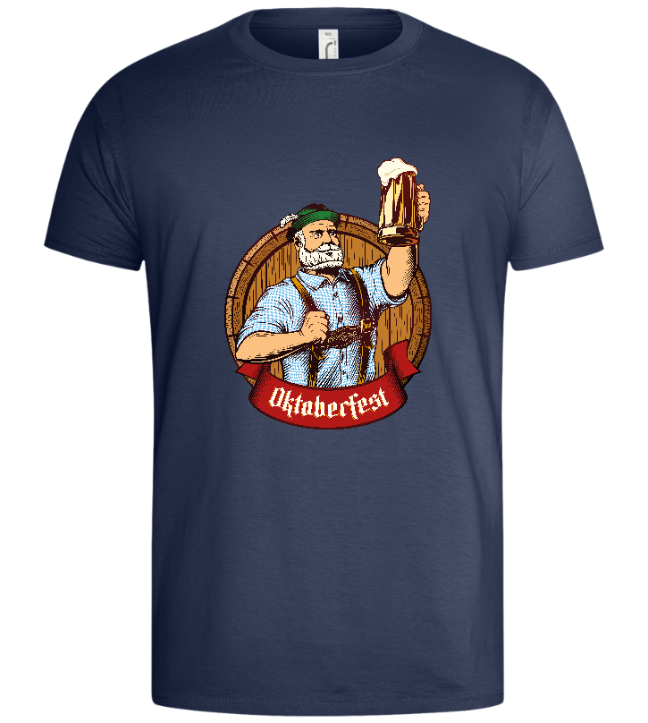 Oktoberfest Man Design - Basic men's t-shirt_DENIM_front