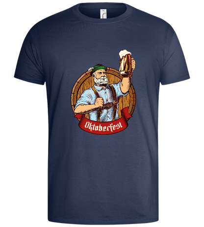 Oktoberfest Man Design - Basic men's t-shirt_DENIM_front