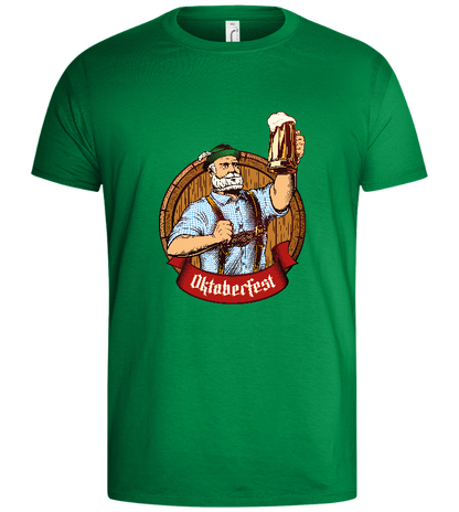 Oktoberfest Man Design - Basic men's t-shirt_MEADOW GREEN_front