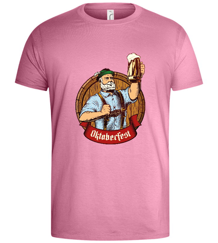 Oktoberfest Man Design - Basic men's t-shirt_PINK ORCHID_front