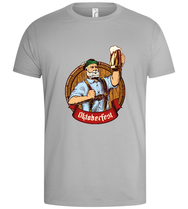 Oktoberfest Man Design - Basic men's t-shirt_PURE GRAY_front