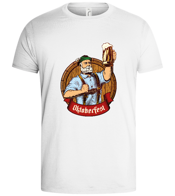 Oktoberfest Man Design - Basic men's t-shirt_WHITE_front