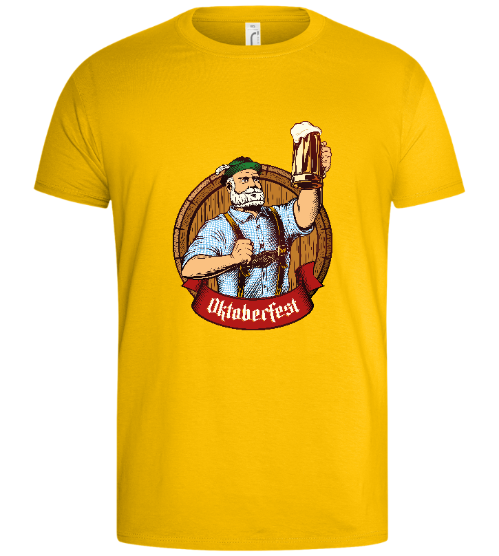 Oktoberfest Man Design - Basic men's t-shirt_YELLOW_front