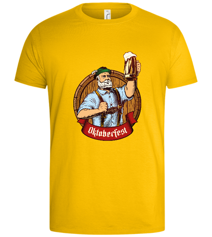 Oktoberfest Man Design - Basic men's t-shirt_YELLOW_front