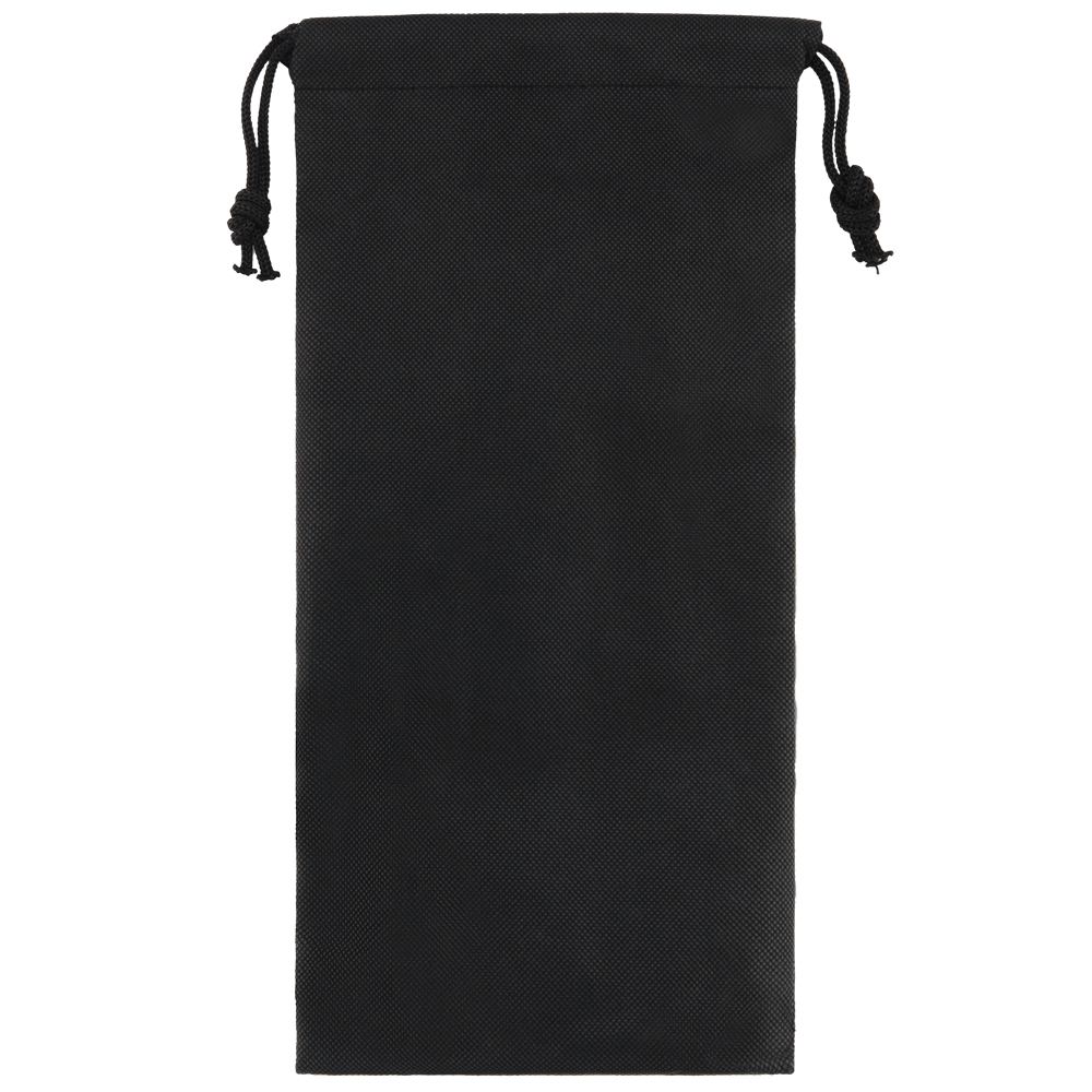 Hotel Slippers in Pouch_BLACK_left