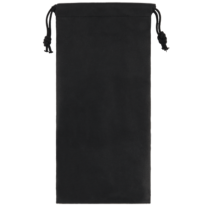 Hotel Slippers in Pouch_BLACK_left