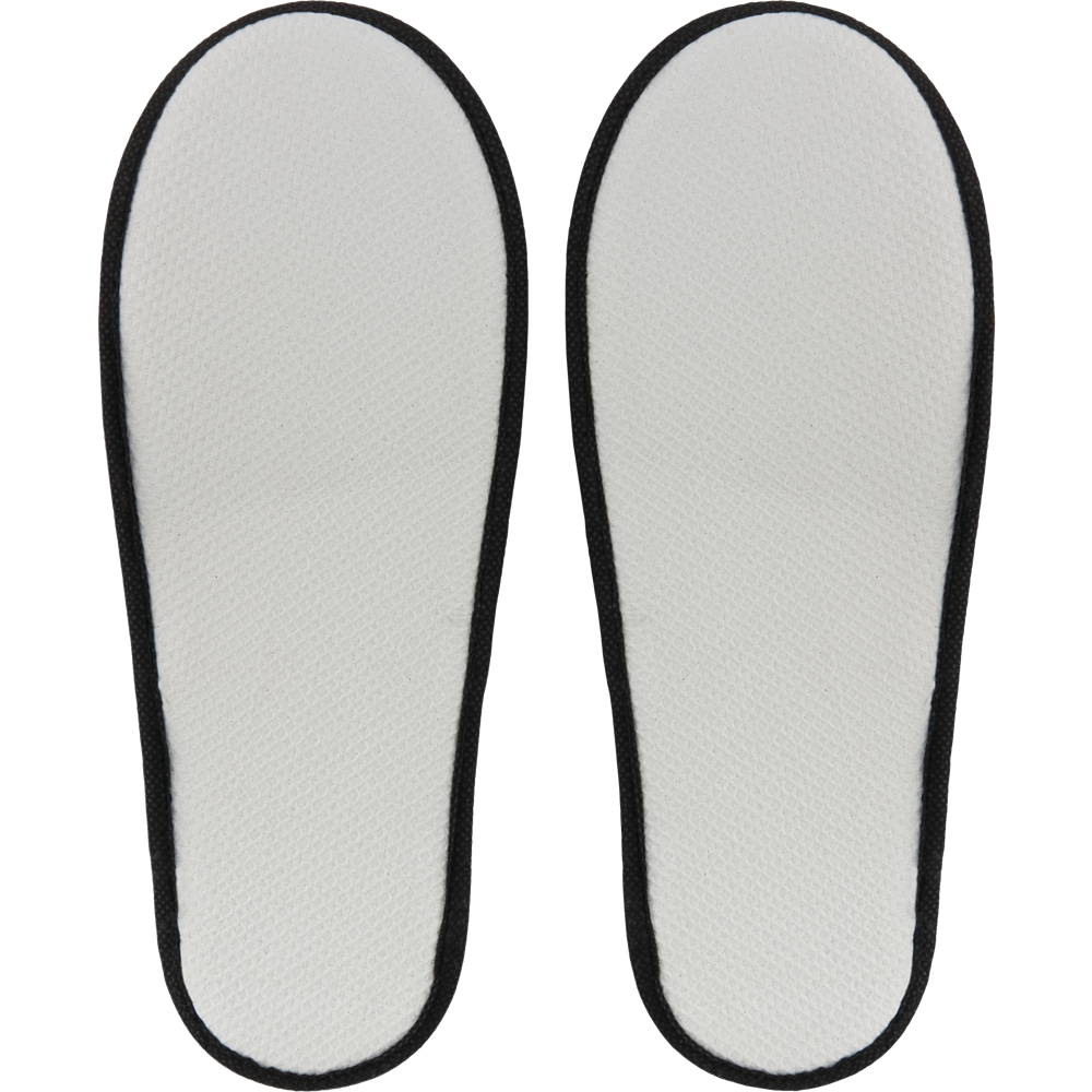 Hotel Slippers in Pouch_BLACK_DETAILEDIMAGE_left_3