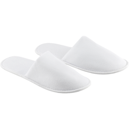 Hotel Slippers in Pouch_WHITE_DETAILEDIMAGE_left_1