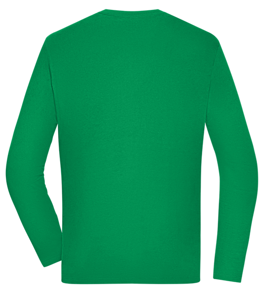 Cause For Weight Gain Design - Comfort men's long sleeve t-shirt_MEADOW GREEN_back